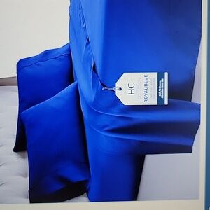 HC Collection royal blue 4pc Full sheet set microfiber deep pocket AllSeason New